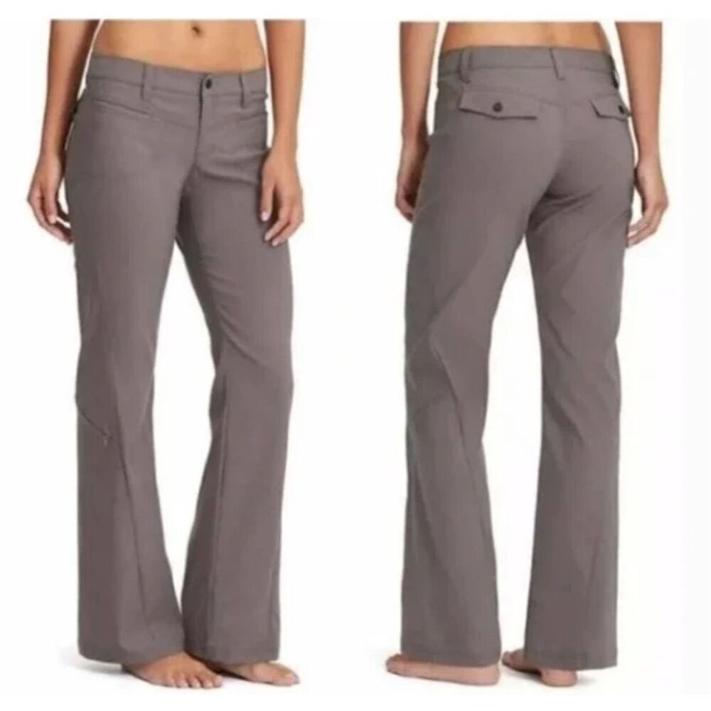 Athleta Womens Dipper Bootcut Nylon Outdoor Hiking Pants Size 6P Gray